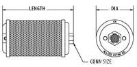 atomuffler消声器alwitco除雾器通流式高压真空过滤空气消声器